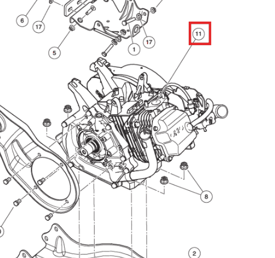 Club Car Subaru EX40 Engine