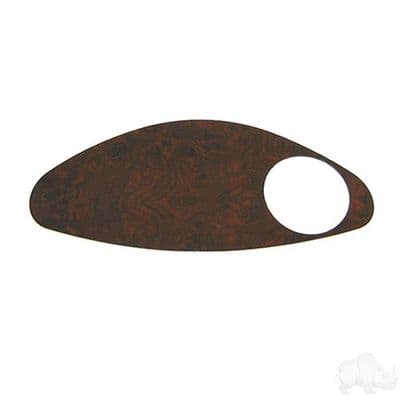 Dash Cover Plate, Dark Woodgrain, EZGO RXV Fleet