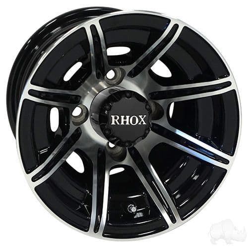 RHOX RX150 8 Spoke Machined w/Gloss Black w/ Center Cap 10x7 ET-25