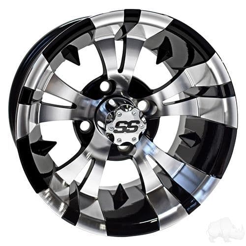RHOX RX178 Machined Gloss Black 12x7 ET-25