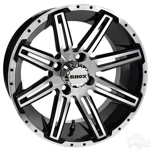 RHOX RX275 Machined with Gloss Black 14x7 ET-25
