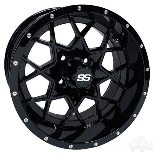 Rhox Rx406 RHOX RX386 Gloss Black 14x7 ET-25