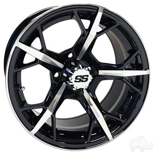 RHOX RX400 Machined Gloss Black 14x7 ET-25