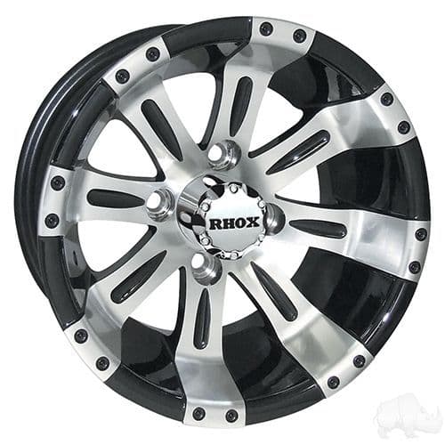 RHOX Vegas Machined w/Black w/ Center Cap 12x7 ET-25