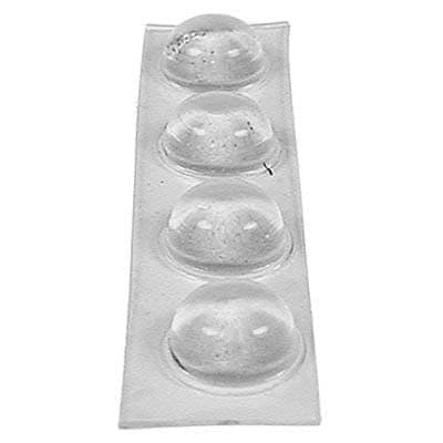 Strip of 4 clear bumpers