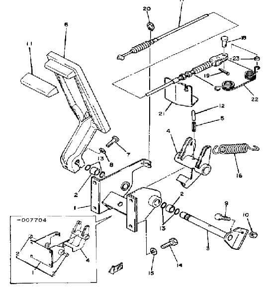 Yamaha, Pedal, Accelerator - G16, G22 (OEM)