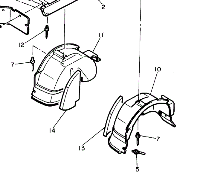 Yamaha Rear Fender Panel