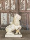19th Century Marble Lion with Elephant from a Haveli Parapet, Udaipur
