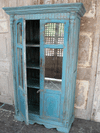 Antique Blue Colonial Cupboard, Patan, Gujarat