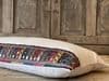 Antique Textile Cushion with Linen and Mirrorwork