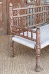 Antique Tribal Charpoi  Dowry Bench (re-strung),