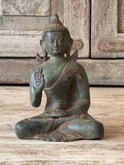Beautiful Bronze Casting of the Buddha in the Abhaya Mudra Pose