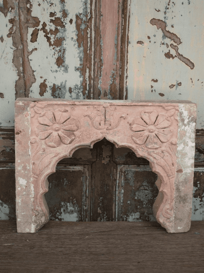 bikaner red sandstone mehrab arch 19th century
