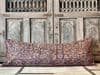 Bolster Cushion made from an Antique Dowry Mirrorwork Toran