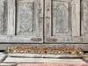 Bolster made from a Vintage Mirrorwork Embroidered Toran, Gujarat SOLD