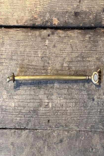 Brass Back Scratcher with decorative bird