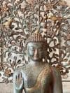 Bronze Buddha depicted at the moment of Enlightenment Under the Bodhi Tree