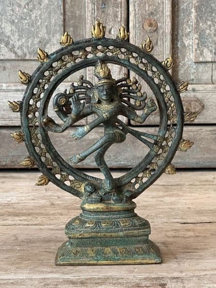 Bronze Casting of Dancing Shiva in a Circle of Fire