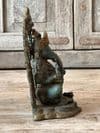 Bronze Casting of Lord Ganesha with decorative aura