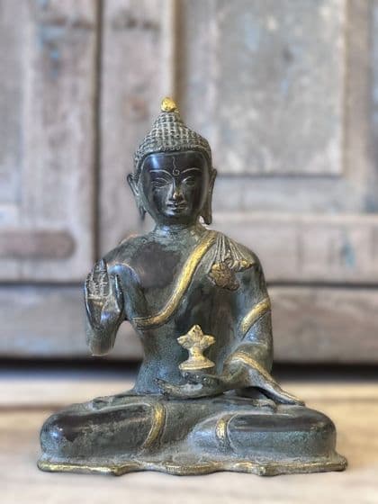 Bronze Casting of the Buddha in the Abhaya Mudra Post
