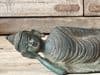 Bronze Reclining Buddha in Decorative Robes
