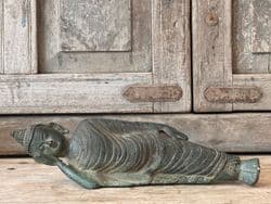 Bronze Reclining Buddha in Decorative Robes