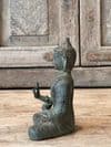 Buddha cast in bronze with Hand Mudra in the Vitarka Discussion Pose