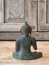 Buddha cast in bronze with Hand Mudra in the Vitarka Discussion Pose
