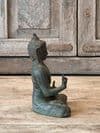 Buddha cast in bronze with Hand Mudra in the Vitarka Discussion Pose