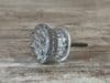 Clear Embossed Glass Door Knob