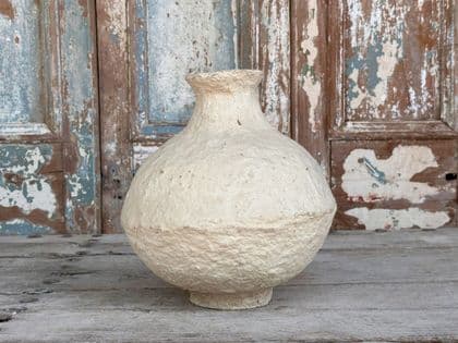 Decorative Vintage Papier Mache Pot
