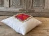 Embroidery with Linen Cushion - Vintage