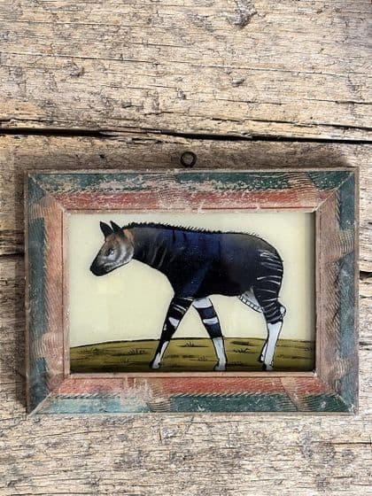 Glass Painting  of a Tapir