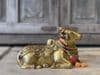Golden Brass Casting of a Nandi Bull, Avatar of Shiva (1)