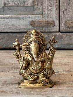 Golden Casting of Ganesha