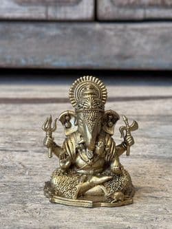Golden Casting of Ganesha - Small