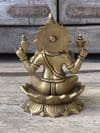 Golden Casting of Lord Ganesha - Medium