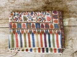 hand block print shawl made from fine wool