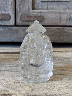 Hand Carved  Rock Crystal Ganesha - Large