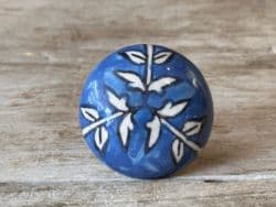 Jaipur Blue Pottery Door Knob