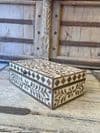 jewellery box made from teak inlay from rajasthan