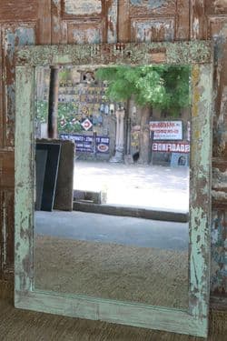 Late 19th century doorway made into a mirror, Gujarat