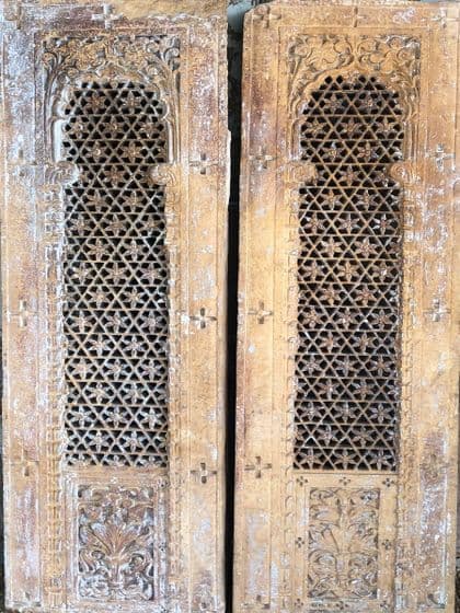 Mid 19th Century Architectural Jali Panels in Sandstone, Jaisalmer