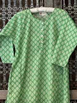 Minty Flowers Kaftan