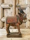 Old Tribal painted wooden Nandi Bull