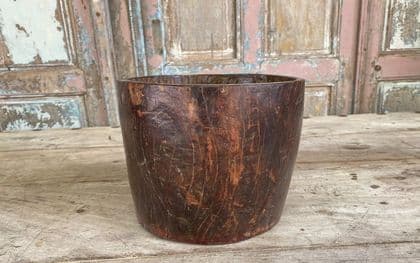 Old Tribal Teak Mortar, Rajasthan