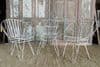 Painted Decorative Iron Chair, India - Vintage