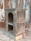 Pair of Antique Bedside Tables With Faded Paint Tones