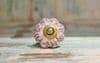 Pink Painted Porcelain Door Knobs