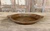 Polished Acacia Wood Vintage Platter, Rajasthan